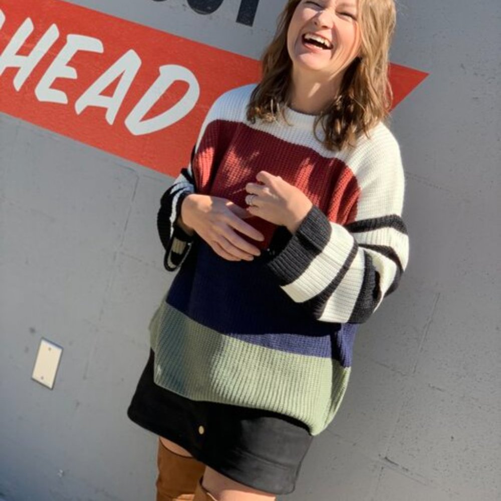 Color-block sweater - Picture 3 of 4